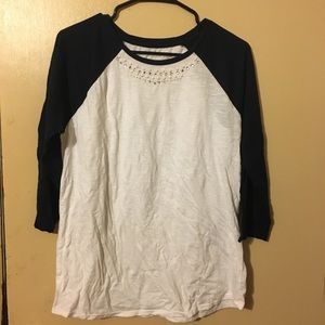 Women’s Embellished Baseball Tee